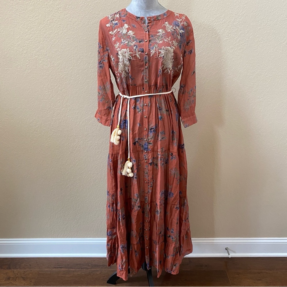 Floral Embroidered Dress Aratta Something unique dress